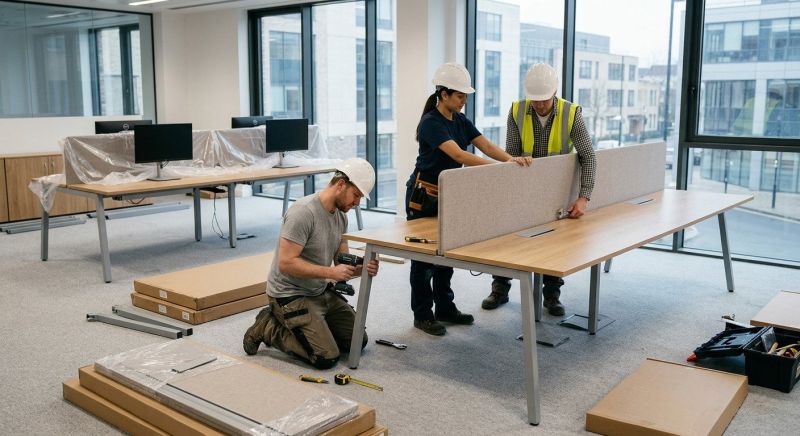 Home Desk Installation