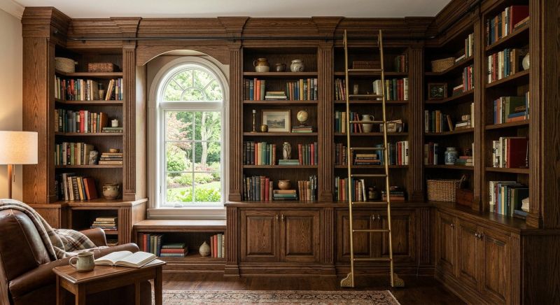 Custom Bookshelves Installation in Woodbridge, VA