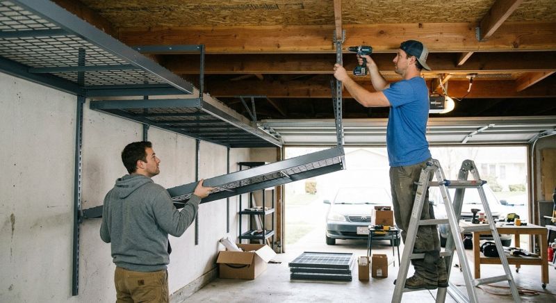 Garage Tool Rack Installation in Greensboro, NC