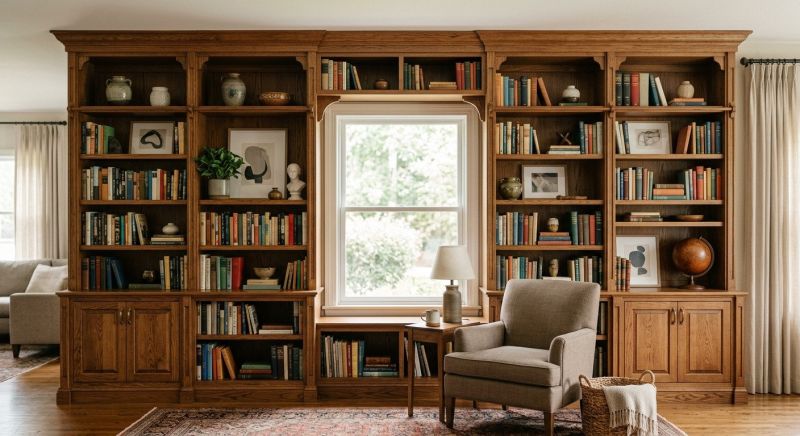 Built In Bookshelves Installation in Frederick, MD