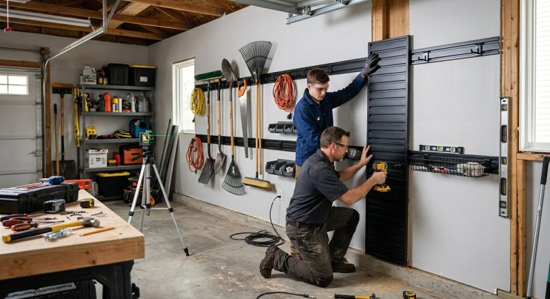 Garage Tool Rack Installation in Greensboro, NC
